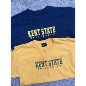 Kent State T-shirts Lot Of 2 Size L